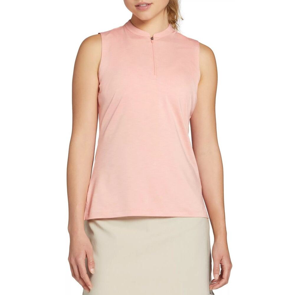 Walter Hagen Women's Sport Sleeveless Golf Polo Rose Thorn Pink Size Large NWT